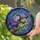 Witchy Aesthetic Fans Vibrant Stained Glass Frog Witch Purple Hat Broomstick Cosmic Night Sky Art Stained Glass Suncatcher - ZHILY--SOT