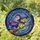 Witchy Aesthetic Fans Vibrant Stained Glass Frog Witch Purple Hat Broomstick Cosmic Night Sky Art Stained Glass Suncatcher - aiFQm-dTZr