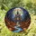 Fantasy Lovers' Tiffany Style Stained Glass Gothic Castle Autumn Forest Full Moon Design Stained Glass Suncatcher - 1