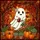 Autumn Enthusiasts' Tiffany Stained Glass Ghost Potted Plant Orange Pumpkin Foliage Stained Glass Suncatcher - 5