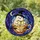 Halloween Lovers' Intricate Stained Glass Ghost Teacup Book Witch Hat Mosaic Amber Orange Black Jewel Tones Stained Glass Suncatcher - 1