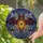 Dark Fantasy Art Fans' Tiffany Stained Glass Bat Lantern Spiderweb Intricate Purple Orange Amber Stained Glass Suncatcher - 2