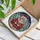 Cat Lovers' Vibrant Tiffany Stained Glass Fluffy Cat Red Santa Hat Blue Eyes Winter Wonderland Mosaic Stained Glass Suncatcher - fHsgn6ubVV