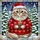 Cat Lovers' Vibrant Tiffany Stained Glass Fluffy Cat Red Santa Hat Blue Eyes Winter Wonderland Mosaic Stained Glass Suncatcher - 5
