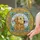 Golden Retriever Lovers' Tiffany Stained Glass Golden Amber Filigree Butterfly Clover Dog Portrait Stained Glass Suncatcher - Gp_lKa-eTR