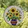 Art Lovers' Glowing Tiffany Stained Glass Sunflower Mosaic Jewel Tones Stained Glass Suncatcher - 1