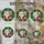 Christmas Enthusiasts' Tiffany Style Stained Glass Santa Claus Red Green Gold Holly Wreath Snowflakes Stained Glass Suncatcher - JXKah6VHFE