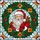 Christmas Enthusiasts' Tiffany Style Stained Glass Santa Claus Red Green Gold Holly Wreath Snowflakes Stained Glass Suncatcher - 5