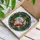 Christmas Enthusiasts' Tiffany Style Stained Glass Santa Claus Red Green Gold Holly Wreath Snowflakes Stained Glass Suncatcher - tRdTlcJFlH