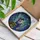 Fantasy Art Lovers' Intricate Tiffany Stained Glass Fairy Reading Books Celestial Night Sky Jewel Tones Stained Glass Suncatcher - 3