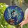 Fantasy Art Lovers' Intricate Tiffany Stained Glass Fairy Reading Books Celestial Night Sky Jewel Tones Stained Glass Suncatcher - 2