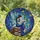 Fantasy Art Lovers' Intricate Tiffany Stained Glass Fairy Reading Books Celestial Night Sky Jewel Tones Stained Glass Suncatcher - 1