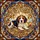 Beagle Lovers' Tiffany Stained Glass Tricolor Beagle Puppy Amber Indigo Mosaic Stained Glass Suncatcher - 5