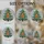 Festive Celebrators' Tiffany Style Stained Glass Gingerbread Man Tree Jewel Tone Mosaic Stained Glass Suncatcher - 4T1_-DVY7X