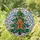 Festive Celebrators' Tiffany Style Stained Glass Gingerbread Man Tree Jewel Tone Mosaic Stained Glass Suncatcher - 73vk82Z5fW