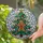 Festive Celebrators' Tiffany Style Stained Glass Gingerbread Man Tree Jewel Tone Mosaic Stained Glass Suncatcher - JyhY8XQqV2