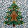 Festive Celebrators' Tiffany Style Stained Glass Gingerbread Man Tree Jewel Tone Mosaic Stained Glass Suncatcher - 5