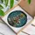 Literary Enthusiasts' Edge-to-Edge Stained Glass Book Tree Emerald Ruby Aqua Winter Wonderland Stained Glass Suncatcher - 3