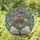 Art & Book Lovers' Vibrant Tiffany Stained Glass Open Book with Bursting Jewel Tone Flowers & Swirling Mosaic Garden Stained Glass Suncatcher - 1