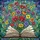 Art & Book Lovers' Vibrant Tiffany Stained Glass Open Book with Bursting Jewel Tone Flowers & Swirling Mosaic Garden Stained Glass Suncatcher - 5