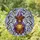 Autumn Enthusiasts' Tiffany Stained Glass Highland Cow Witch Hat Jack-O'-Lantern Mosaic Stained Glass Suncatcher - _iXfL8AqYj