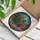 Succulent Lovers' Tiffany Style Stained Glass Emerald Coral Teal Succulent River Stone Mosaic Stained Glass Suncatcher - bB5jQOJhHX