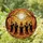 Fantasy Art Enthusiasts' Stained Glass Witches Gathering Autumn Moon Orange Yellow Mosaic Stained Glass Suncatcher - 1