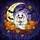 Halloween Enthusiasts' Vibrant Tiffany Style Stained Glass Friendly Ghost Pumpkin Moon Bat Stained Glass Suncatcher - 5
