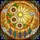 Art Lovers' Intricate Tiffany Glass Crescent Moon Sunflowers Cosmic Dust Mosaic Orange Yellow Green Stained Glass Suncatcher - 5