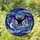 Fantasy & Art Lovers' Intricate Tiffany Stained Glass Purple Bat Crescent Moon Night Sky Mosaic Jewel Tones Stained Glass Suncatcher - 1
