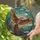 Nature Lovers' Vibrant Multi-Color Flying Bird Tiffany Stained Glass Jewel Tone Art Mosaic Stained Glass Suncatcher - A_u4uf5Ew-