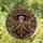 Festive Art Lovers' Detailed Stained Glass Skeletal Mariachi Trumpeter Ornate Marigold Mosaic Jewel Tones Stained Glass Suncatcher - 1