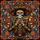 Festive Art Lovers' Detailed Stained Glass Skeletal Mariachi Trumpeter Ornate Marigold Mosaic Jewel Tones Stained Glass Suncatcher - 5