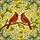 Bird Enthusiasts' Tiffany Style Stained Glass Cardinal Birds Red White Yellow Floral Nature Art Stained Glass Suncatcher - 5