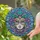 Masquerade Art Lovers' Ornate Stained Glass Venetian Mask Purple Teal Gold Baroque Art Stained Glass Suncatcher - 2
