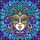 Masquerade Art Lovers' Ornate Stained Glass Venetian Mask Purple Teal Gold Baroque Art Stained Glass Suncatcher - 5