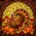 Thanksgiving Celebrators' Intricate Stained Glass Turkey Harvest Mosaic Jewel Tones Stained Glass Suncatcher - 5