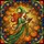 Witchy Art Lovers' Tiffany Style Stained Glass Witch Reading Book, Emerald Green, Amber Yellow, Red-Orange Autumnal Mosaic Stained Glass Suncatcher - 5