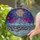 Winter Art Enthusiasts' Vibrant Stained Glass Winter Mountain Village Celestial Cosmic Art Stained Glass Suncatcher - AJym_xizqa