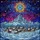 Winter Art Enthusiasts' Vibrant Stained Glass Winter Mountain Village Celestial Cosmic Art Stained Glass Suncatcher - 5