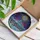Winter Art Enthusiasts' Vibrant Stained Glass Winter Mountain Village Celestial Cosmic Art Stained Glass Suncatcher - tLmfYeR49F