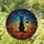Cat Lovers' Tiffany Style Black Cat Swing Stained Glass Night Sky Autumn Leaves Mosaic Jewel Tones Stained Glass Suncatcher - 1