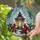 Holiday Art Enthusiasts' Vibrant Stained Glass Glowing Lantern, Red Cardinals, Holly & Poinsettia Mosaic Stained Glass Suncatcher - 2