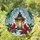 Holiday Art Enthusiasts' Vibrant Stained Glass Glowing Lantern, Red Cardinals, Holly & Poinsettia Mosaic Stained Glass Suncatcher - 1