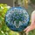 Art Lovers' Intricate Tiffany Stained Glass Sky Blue Emerald Green Floral Vase Mosaic Stained Glass Suncatcher - 2