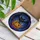 Halloween Enthusiasts' Mystical Stained Glass Bat Pumpkin Mosaic Jewel Tones, Dark Blue Purple Swirls Stained Glass Suncatcher - 3