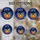 Halloween Enthusiasts' Mystical Stained Glass Bat Pumpkin Mosaic Jewel Tones, Dark Blue Purple Swirls Stained Glass Suncatcher - 4