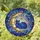 Cat Lovers' Cosmic Stained Glass Cat & Moon, Deep Blue Nebula, Tiffany Style Intricate Detail Stained Glass Suncatcher - 1