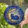 Cat Lovers' Cosmic Stained Glass Cat & Moon, Deep Blue Nebula, Tiffany Style Intricate Detail Stained Glass Suncatcher - 2