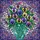 Art Lovers' Vibrant Tiffany-Inspired Stained Glass Pansy Bouquet Mosaic Design Stained Glass Suncatcher - 5